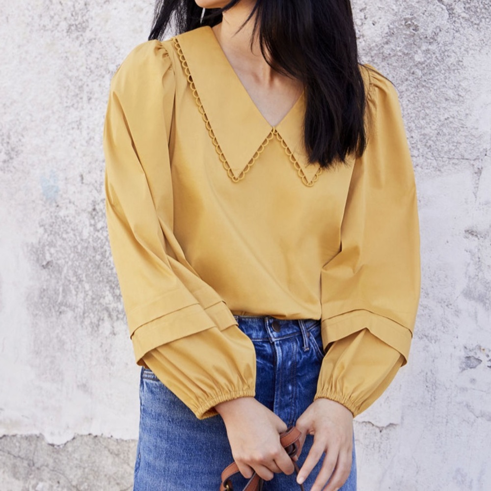 NWOT Yellow Blouse